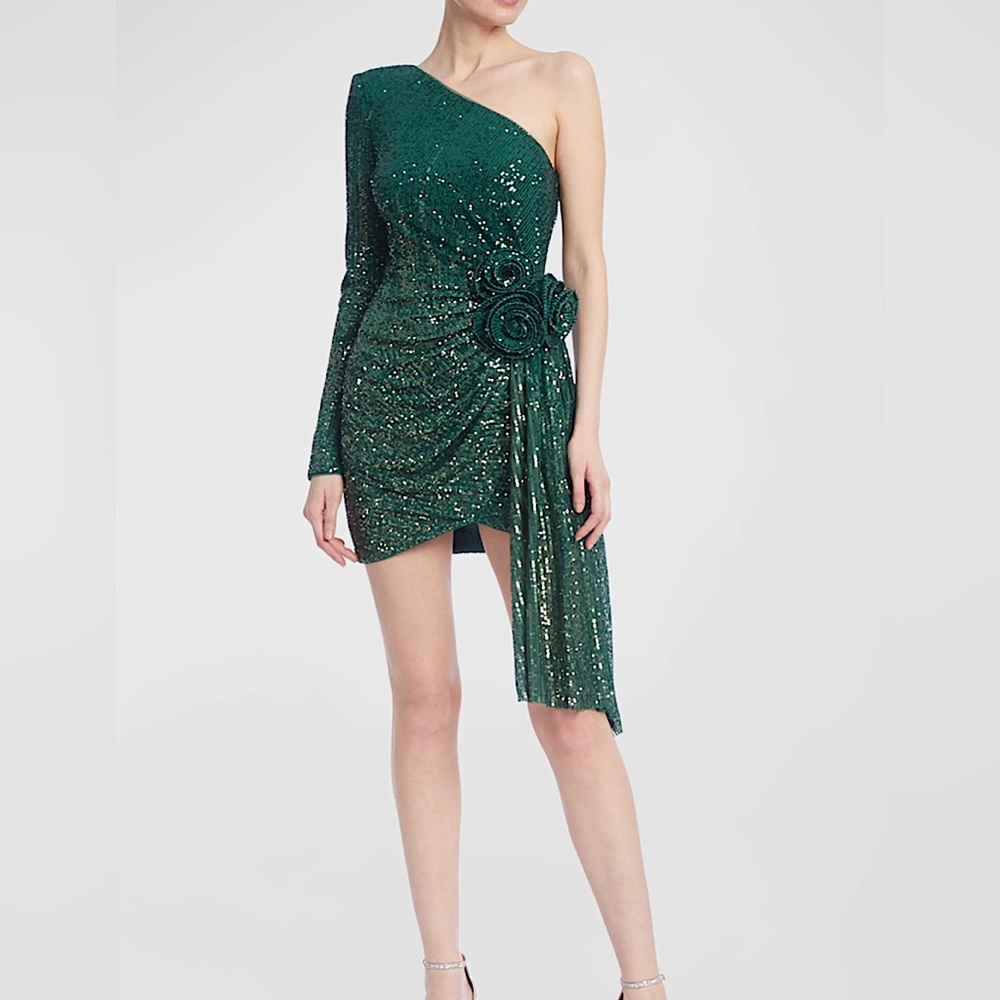 Breathtaking Badgley Mischka ombré sequin dress